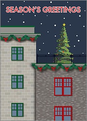 City Building Christmas Card
