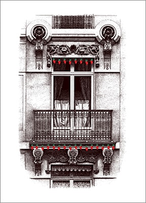 Holiday Balcony (Glossy White) 