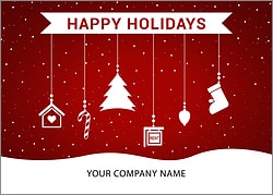 Realtors Ornaments Holiday Card
